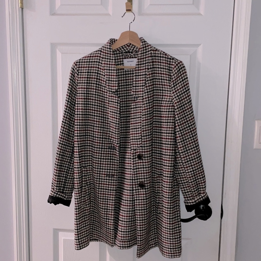 Herringbone Wool Coat